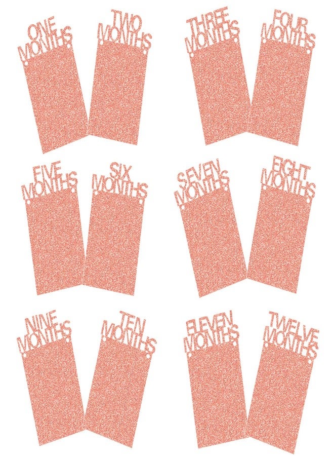 AMFIN ® Babies Photo Banner Frame (12 Months, Rose Gold) - Image 5